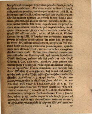 Ossilegium circa sepulcrum Christi, ex Esai. LIII. 9. ... institutum