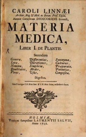 Materia medica ...