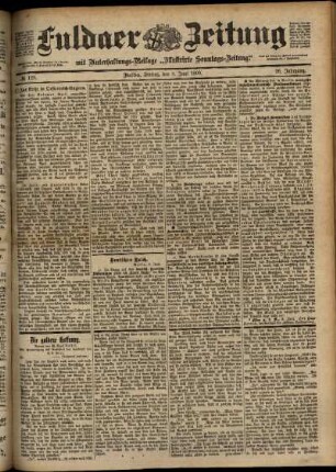 Ausgabe vom Freitag, den 09. Juni 1899.