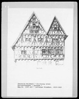 Fassade eines Fachwerkhauses