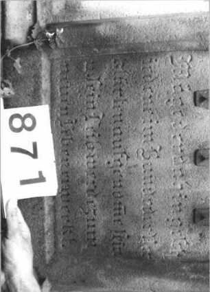 Grabstein 871 (Detailaufnahme 2)