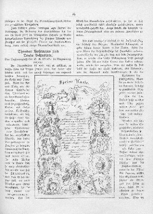 Speisekarte von Theodor Hosemann