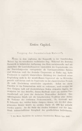 Erstes Capitel. Vorgang der französischen Malerei.