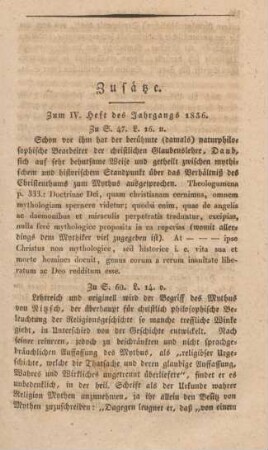 239-242 Zusätze zum 4. Heft des Jahrgangs 1836