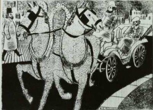 Illustration zum Zyklus 'Das Bildnis' von N.W.Gogol