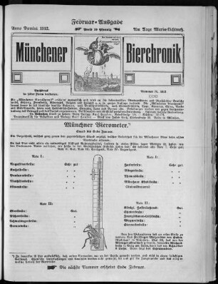 Münchener Bier-Chronik. 1912