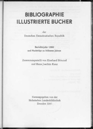 1980: Berichtsjahr 1980 und Nachträge zu früheren Jahren