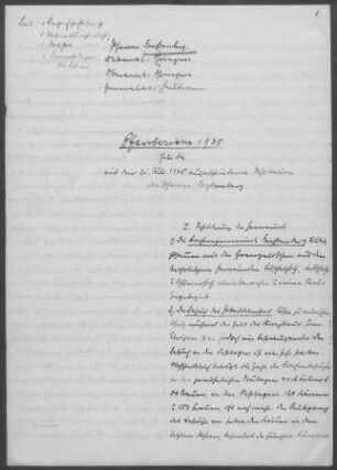 Forchtenberg: Pfarrbericht 1935