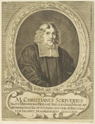 Bildnis des Christianus Scriverius