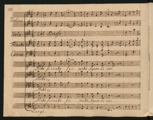 Coro: Pietà se irato sei
