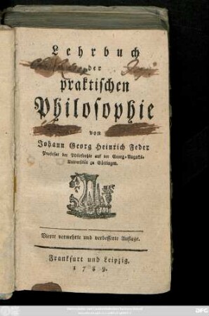 Lehrbuch der praktischen Philosophie