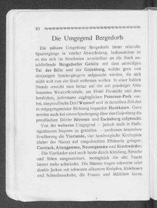 Die Umgegend Bergedorfs