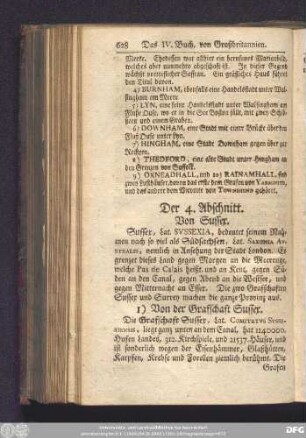 Der 4. Abschnitt. Von Sussex.