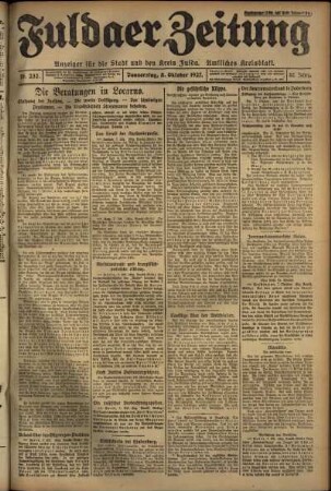 Ausgabe vom Donnerstag, den 08. Oktober 1925.