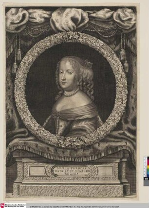 Maria Theresa Franciae et Navarrae Regina; [Maria Theresia, Erzherzogin von Österreich]