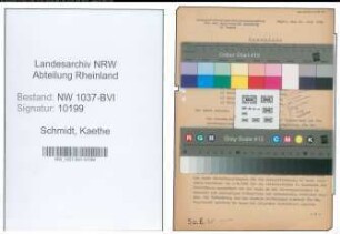 Entnazifizierung Kaethe Schmidt , geb. 17.07.1907 ()