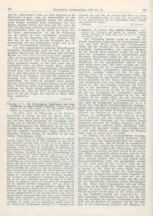 451-452 [Rezension] Chang, W. S., The Development, Significance and some Limitations of Hegel‘s Ethical Teaching