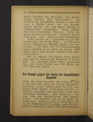 Der Kampf gegen die Heere der französischen Republik