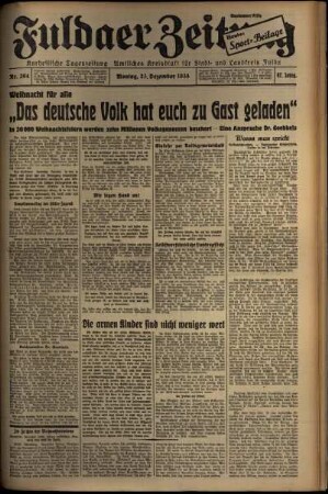Ausgabe vom Montag, den 23. Dezember 1935.