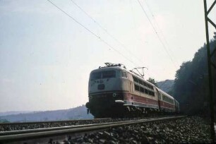 Treuchtlingen Mattenmühle Lok 103 153 IC UIC-X-Wagen