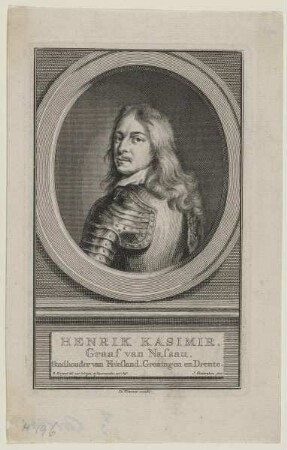 Bildnis des Hendrik Kasimir I., Graf von Nassau-Diez