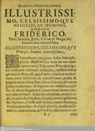 Epistola Nuncupatoria