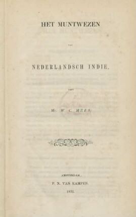 Het muntwezen van Nederlandsch Indie