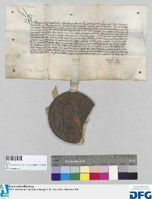 König Sigmund stellt der Stadt Nürnberg Quittung aus über 2000 fl. Reichssteuer.