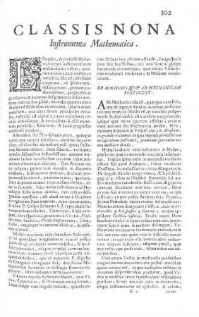 Classis Nona Instrumenta Mathematica