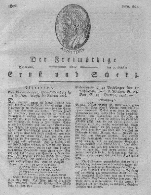 Nro. 204, Sonnabend den 11. October 1806