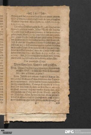 Das zwantzigste Stück. Vom schmeltzen / läutern und prüffen.