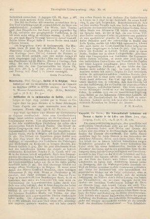 403-404 [Rezension] Monchamp, Georges, Notification de la condamnation de Galilée