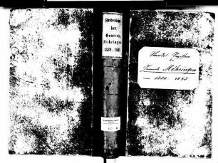 Möhringen, Tuttlingen TUT; Katholische Gemeinde: Standesbuch 1830-1845