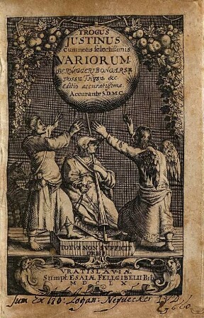 Trogus Justinus : cum notis selectißimis Variorum. Berneggeri Bongarsii, Vossii Thysii, &c.