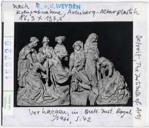 Rogier van der Weyden (nach): Kreuzabnahme. Arenberg, Altarplastik