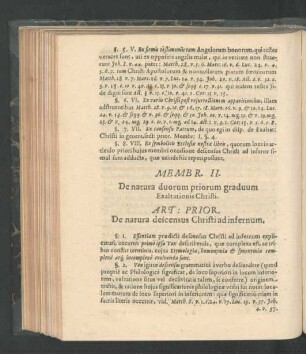 Membr. II. De natura duorum priorum graduum Exaltationis Christi.