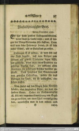 Fünfundzwanzigster Brief