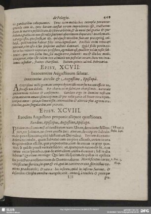 Epist. XCVII. Innocentius Augustinum salutat
