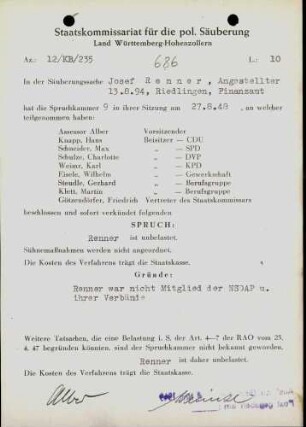 Renner, Josef