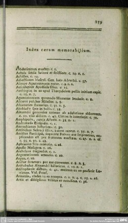 Index rerum memorabilium