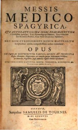 Messis medico-spagyrica