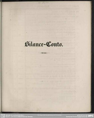 Bilance-Conto