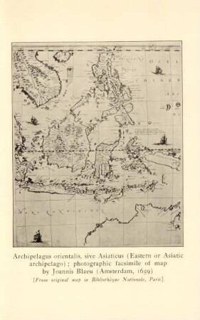 Archipelagus orientalis, sive Asiaticus (Eastern or Asiatic archipelago); photograhic facsimile of map by Joannis Blaeu (Amsterdam, 1659)