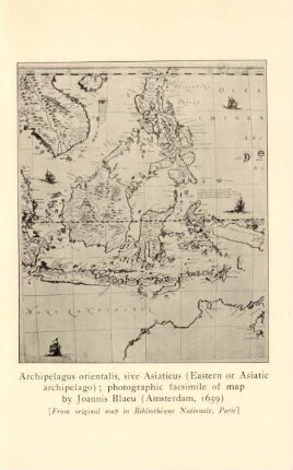 Archipelagus orientalis, sive Asiaticus (Eastern or Asiatic archipelago); photograhic facsimile of map by Joannis Blaeu (Amsterdam, 1659)