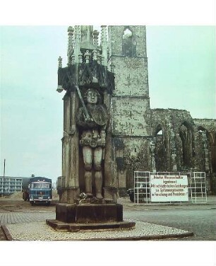 Der Roland in Zerbst/Anhalt + Losung, ca. 1978