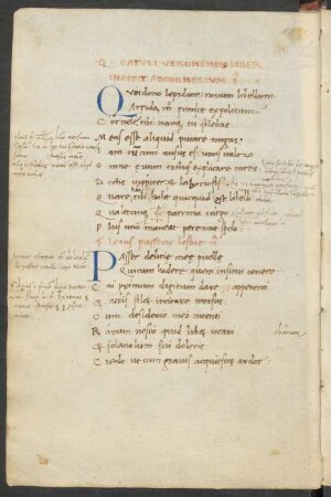 Carmina I–XVII, XXI–LXVIII, LXX–CXVI, glossiert