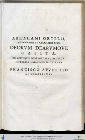 Abrahamus Ortelius: Deorum Dearumque capita…