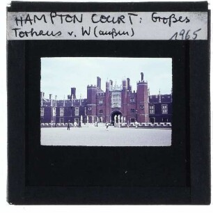 London, Hampton Court : Großes Torhaus, Außenansicht