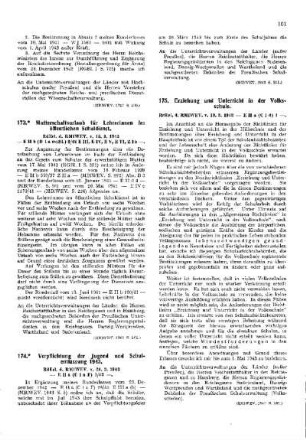 Erziehung und Unterricht in der Volksschule : [Erziehung] ; [Für das Reich] ; [Amtliche Erlasse] ; [Amtlicher Teil]