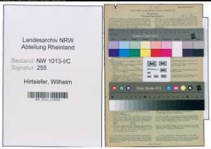 Entnazifizierung Wilhelm Hirtsiefer , geb. 04.03.1906 (Jurist)